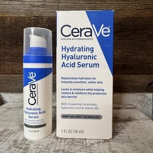 Cerave Hyaluronic Acid Serum for Face with Vitamin B5 and Ceramides 1 oz.